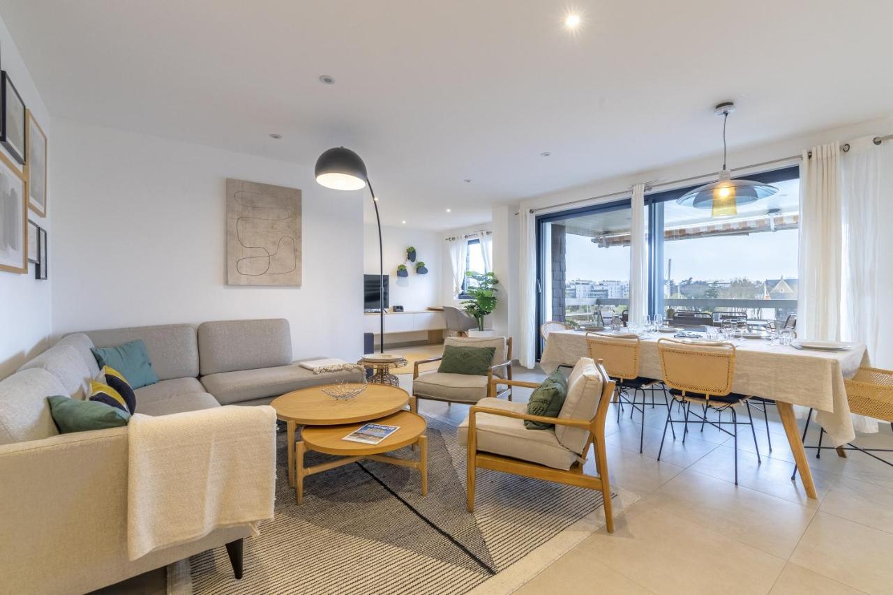 Grand Appartement De Standing Avec Terrasse Vue Port Au Centre De Vannes Bagian luar foto