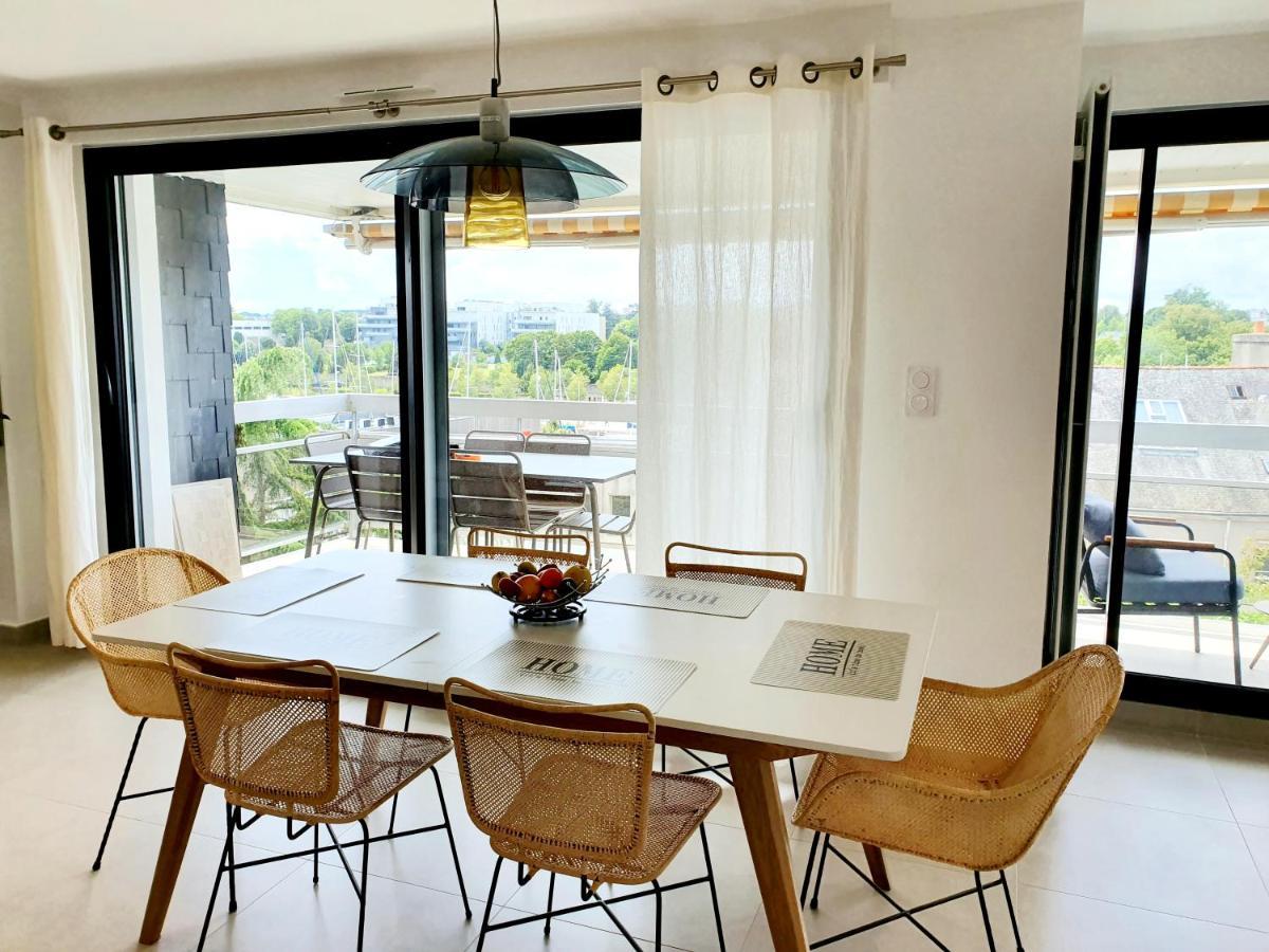 Grand Appartement De Standing Avec Terrasse Vue Port Au Centre De Vannes Bagian luar foto