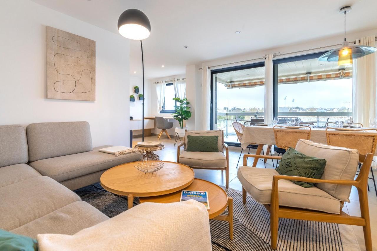 Grand Appartement De Standing Avec Terrasse Vue Port Au Centre De Vannes Bagian luar foto